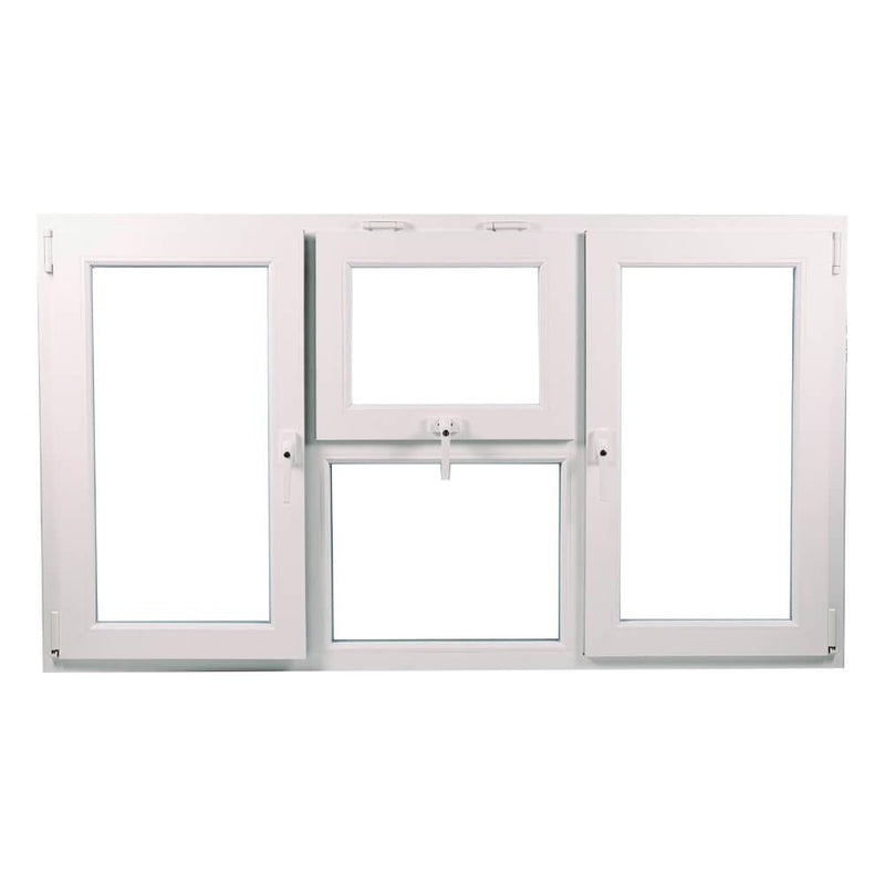 uPVC Side & Top Hung Tilt and Turn Double Glazed Window Frame and Glass 85mm UK 3 Gasket Seal - Multi Size
