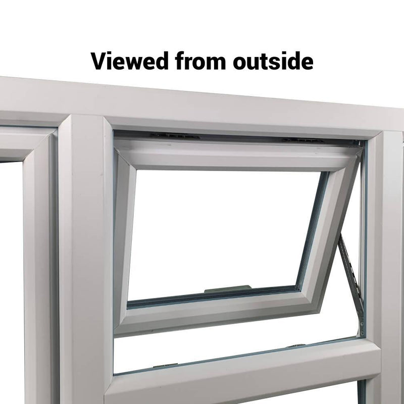 uPVC Side & Top Hung Tilt and Turn Double Glazed Window Frame and Glass 70mm UK 2 Gasket Seal - Multi Size