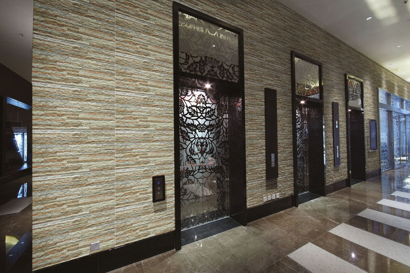 Anemone Split Face Slate Decorative Multicolour Wall Tile