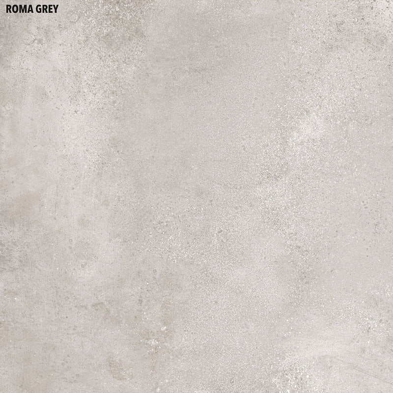 Roma Grey 400x400mm Rectified Matt Porcelain Floor Tile SQM Price is £14.90 - Decoridea.co.uk