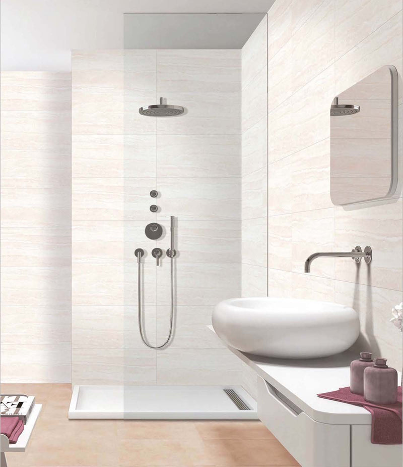 Travertino White 30x60cm Porcelain Wall and Floor Tile (PGVT Series)
