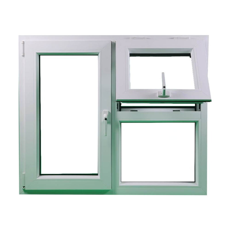 uPVC Left or Right & Top Hung Tilt and Turn Double Glazed Window Frame and Glass 85mm UK 3 Gasket Seal - Multi Size