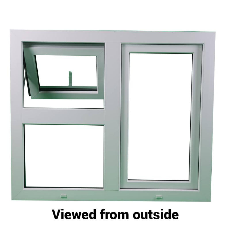 uPVC Left or Right & Top Hung Tilt and Turn Double Glazed Window Frame and Glass 85mm UK 2 Gasket Seal - Multi Size