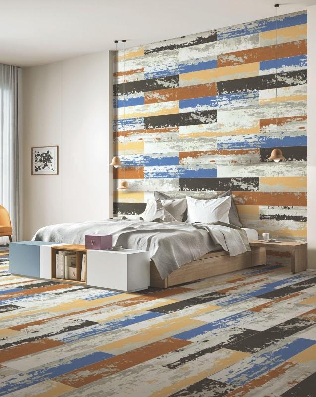 Vibrant Azul 20x120cm Porcelain Wall and Floor Tile (Wood Collection)