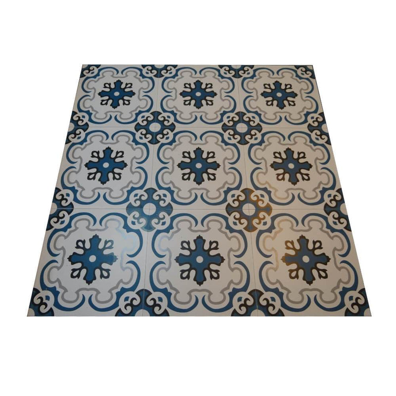 Victorian Blue Bell Rectified Matt Ceramic 300x300mm Wall and Floor Tile