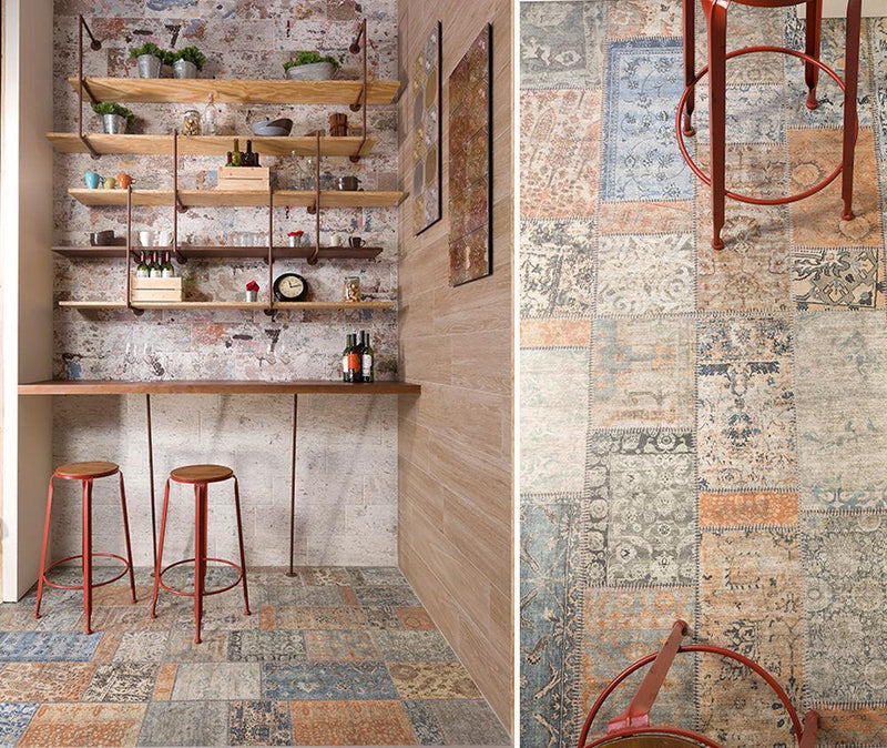 Multicolor Rug Wall and Floor Tile