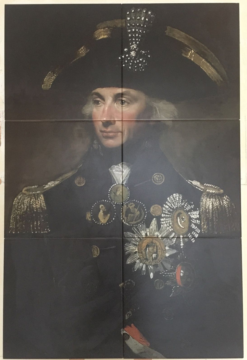 Admiral Nelson: Portrait of Admiral Lord Horatio Nelson Ceramic Tiles