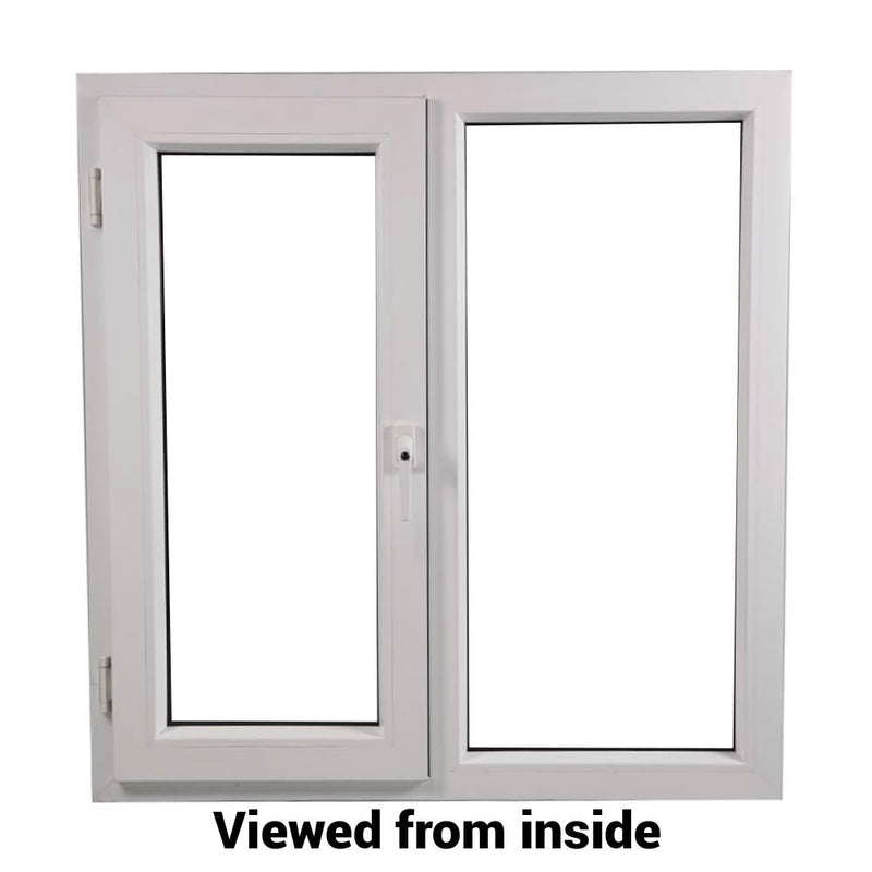 uPVC Side Hung Tilt and Turn Double Glazed Window Frame and Glass 70mm UK 2 Gasket Seal - Multi Size
