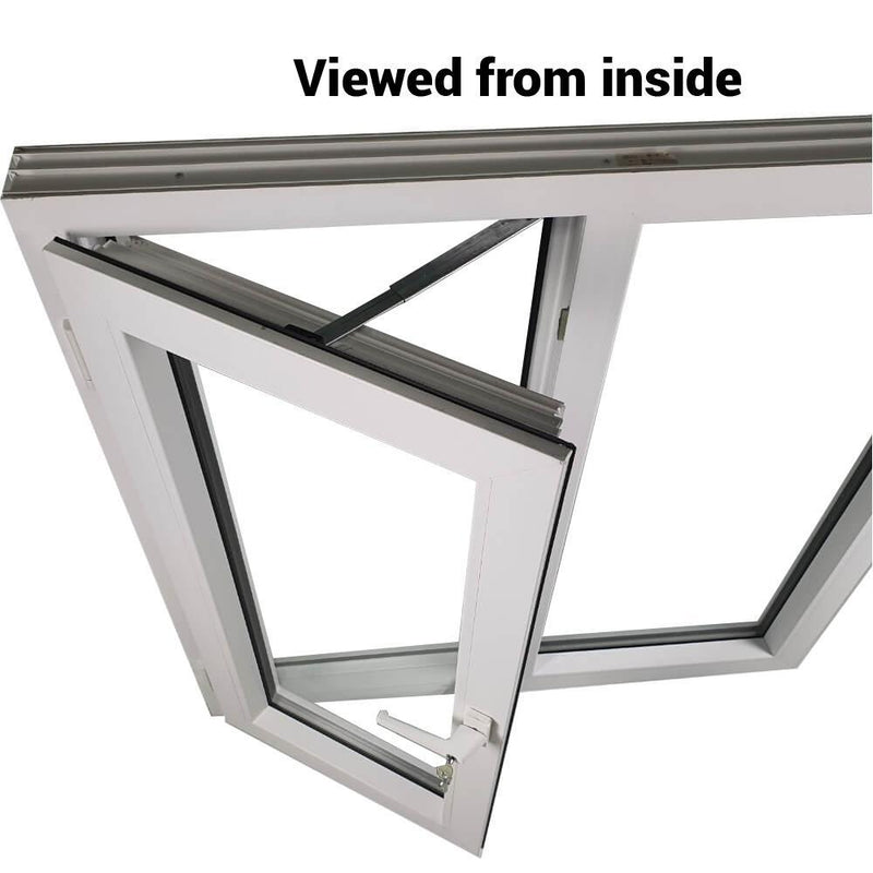 uPVC Side Hung Tilt and Turn Double Glazed Window Frame and Glass 85mm UK 3 Gasket Seal - Multi Size