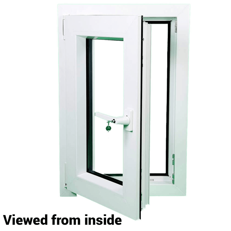 uPVC Tilt and Turn Double Glazed Window Frame and Glass 85mm UK 2 Gasket Seal  - Multi Size
