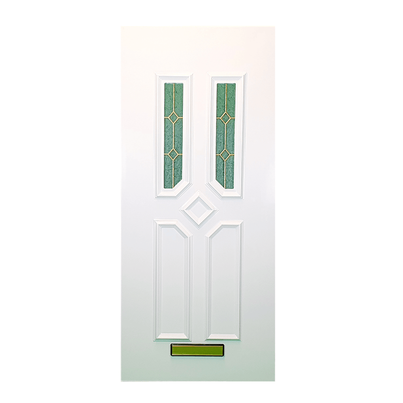 uPVC White Full Door Panel 24mm 870mm x 1970mm - Petunia (BAU 46)